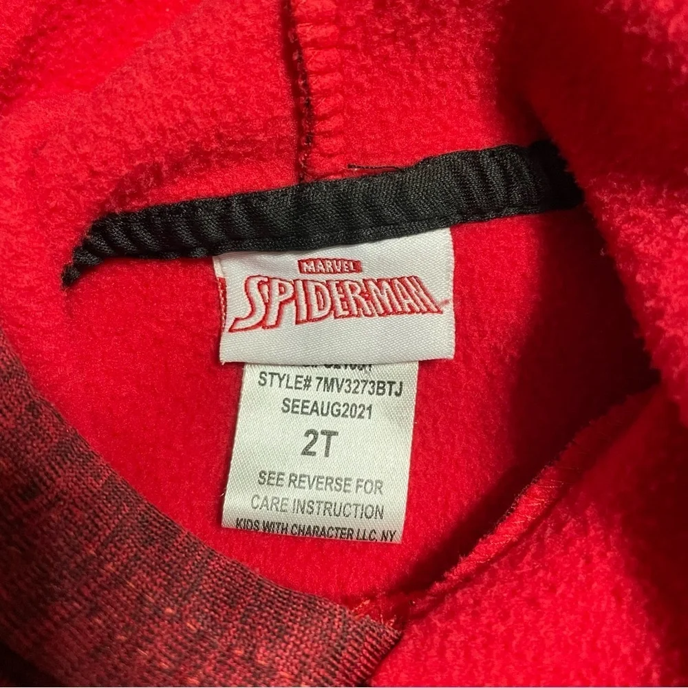 Marvel Spider-Man boys 2-fer size 2T/3T hooded sweatshirt and 2 piece Pajama set